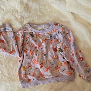 Posh Peanut Vintage Ornament Patterned Sweatshirt